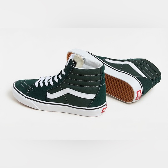 Vans Forest Green High-Tops with White Details - Picture 2 of 12